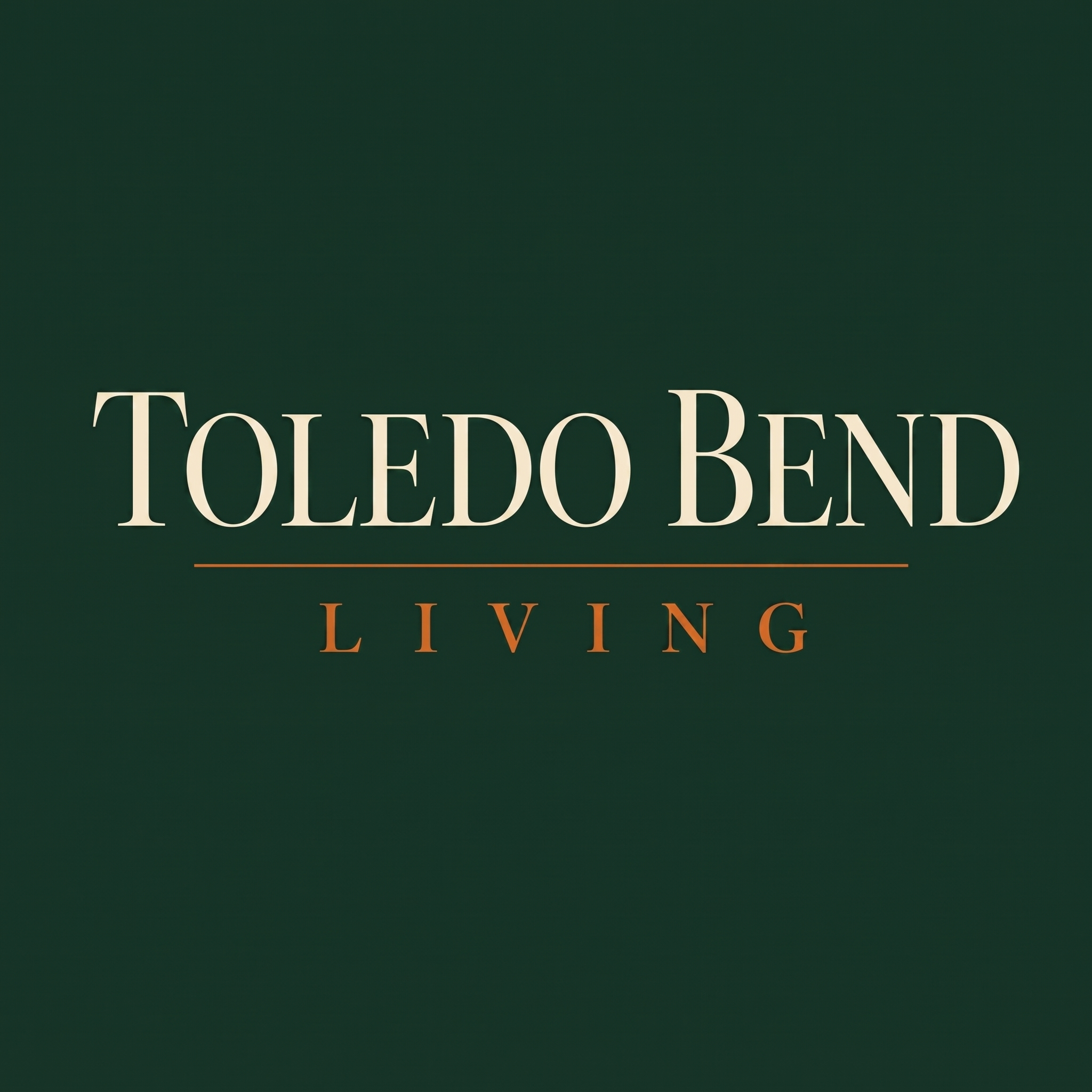 Toledo Bend Living wordmark, Concept A, subtitle removed